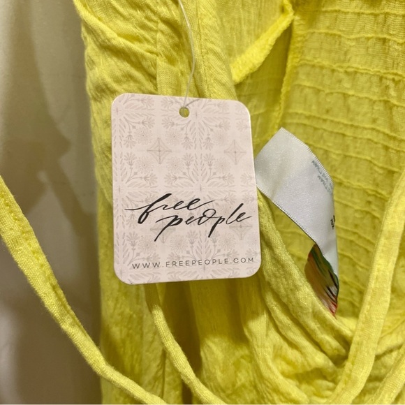 Free People Louisa Maxi Dress in Golden Kiwi Yellow - Picture 8 of 11